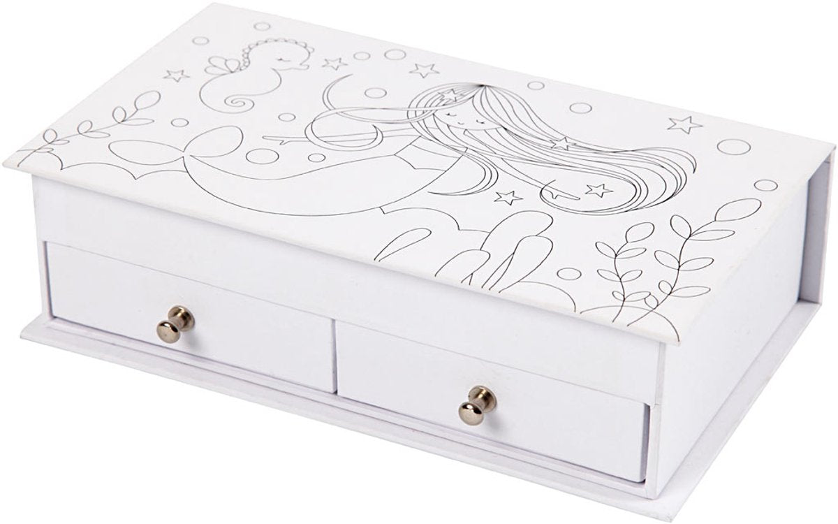 Kreativunternehmen https: www.cchobby.nl Schmuckschatulle-Größe-18x10-5x5-cm-weiß-1-teilig