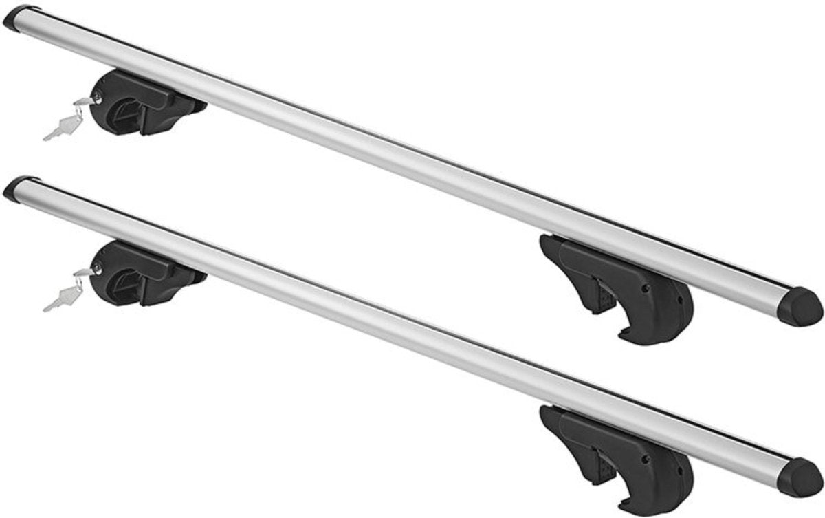 Dachträgerset Aluminium 120 cm silber