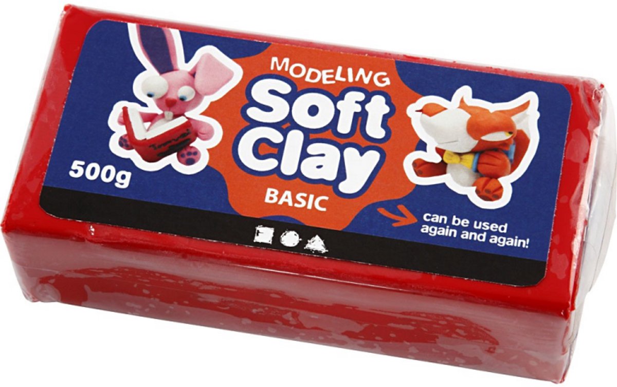 Creativ Company weicher Ton - rot, 500gr.