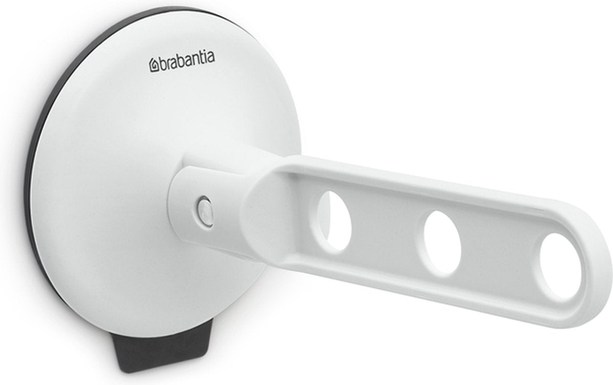 Brabantia klappbarer Kleiderhaken mit Saugnapf grau | 2 Stk