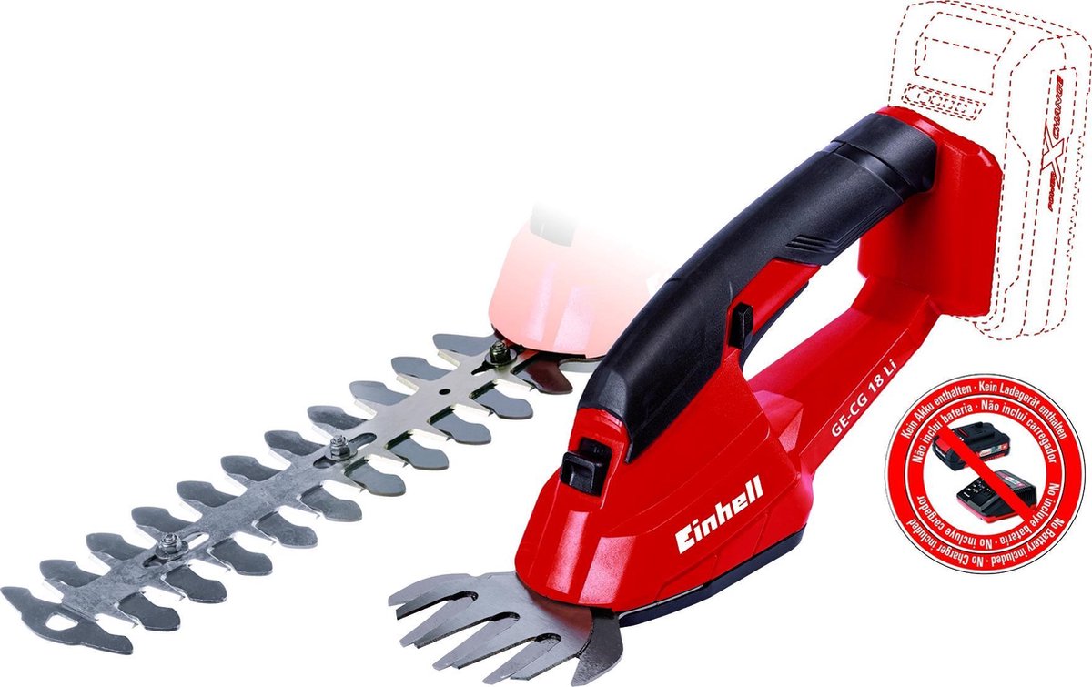 Einhell GE-CG 18 Li Solo Akku-Gras- und Heckenschere Power X-Change