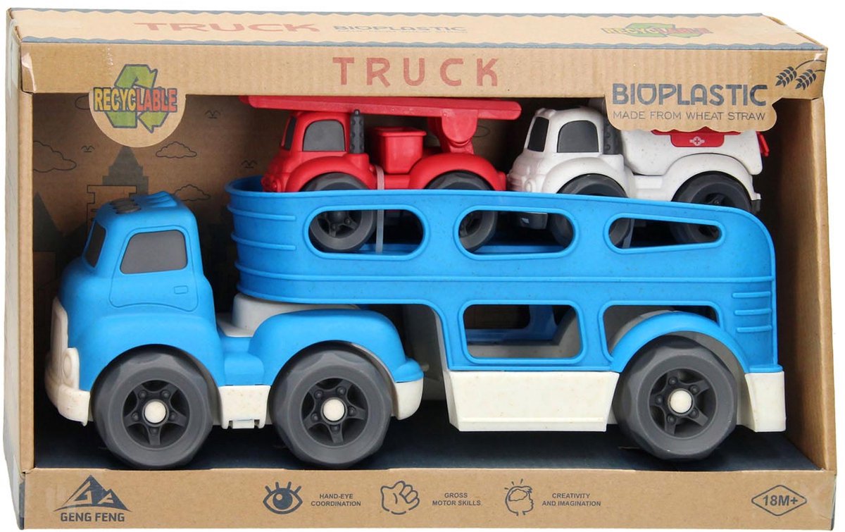Autotransporter-Recycling - blau