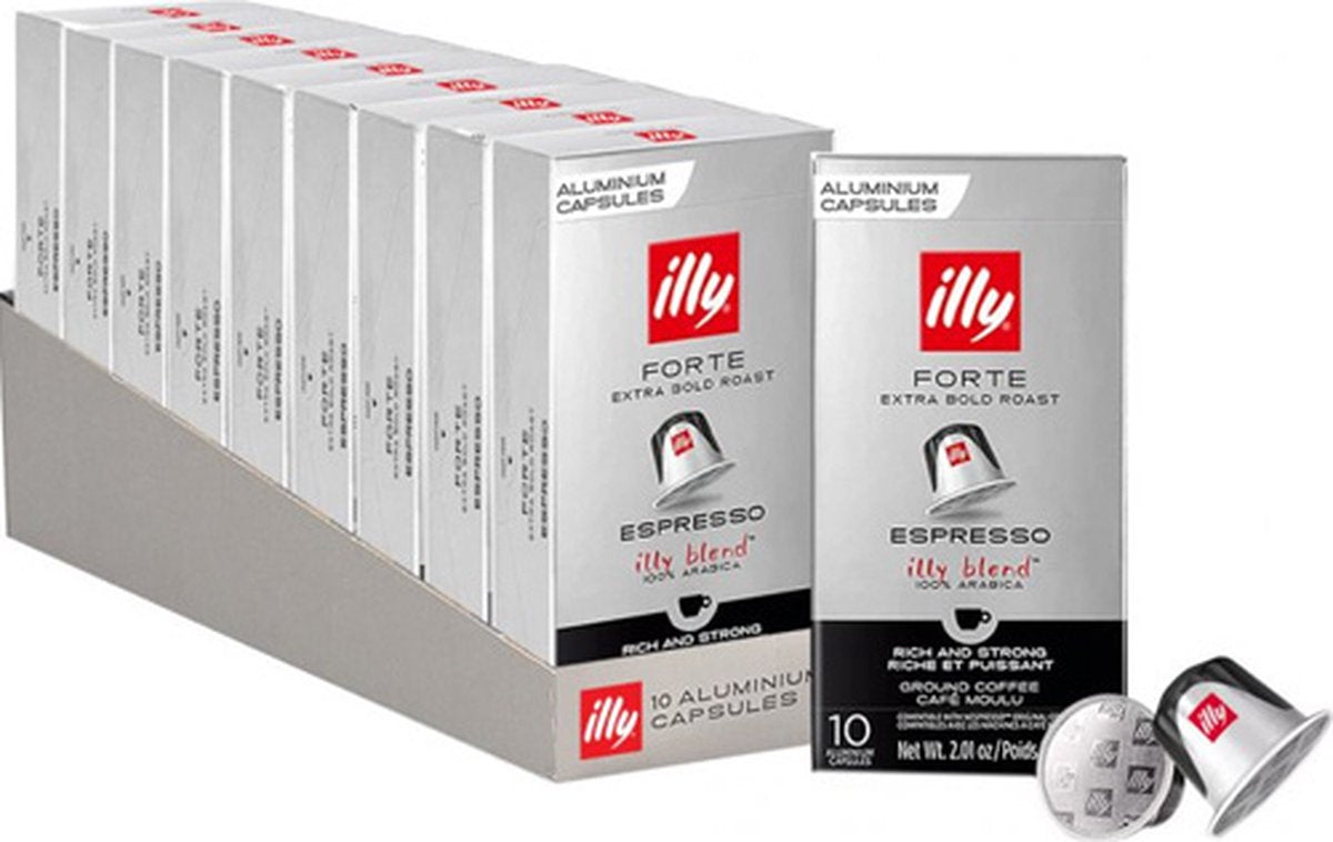 Illy forte Espressokaffeetassen - Intensität 9 9 - 10 x 10 Stück