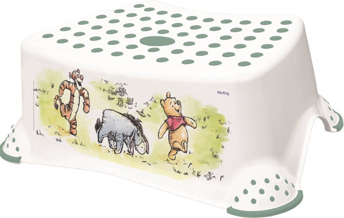 Keeper Winnie the Pooh Tritthocker – weiß – für Toilettentraining und Zähneputzen