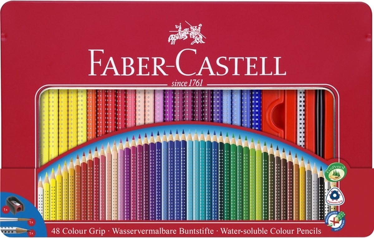 Faber Castell FC-112448 Buntstift-Griffset mit 48 Teilen