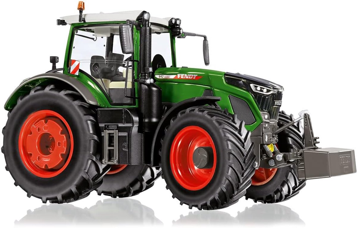 Wiking 077865 Fendt 942 Vario, Modelltraktor, 1:32, Metall-Kunststoff, ab 14 Jahren, viele Funktionen, abnehmbares Frontgewicht, austauschbare Räder, beweglicher Ober- und Unterlenker