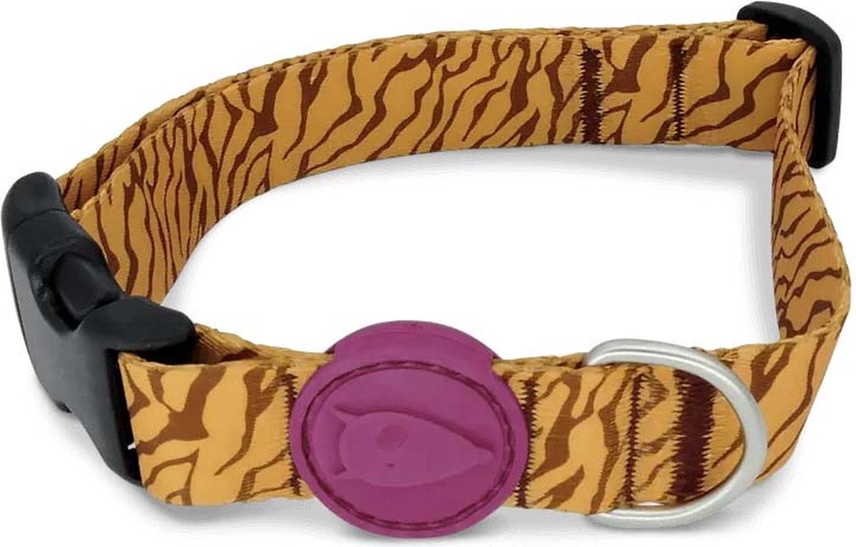 Morso Hundehalsband recycelte Dschungeltrommel orange