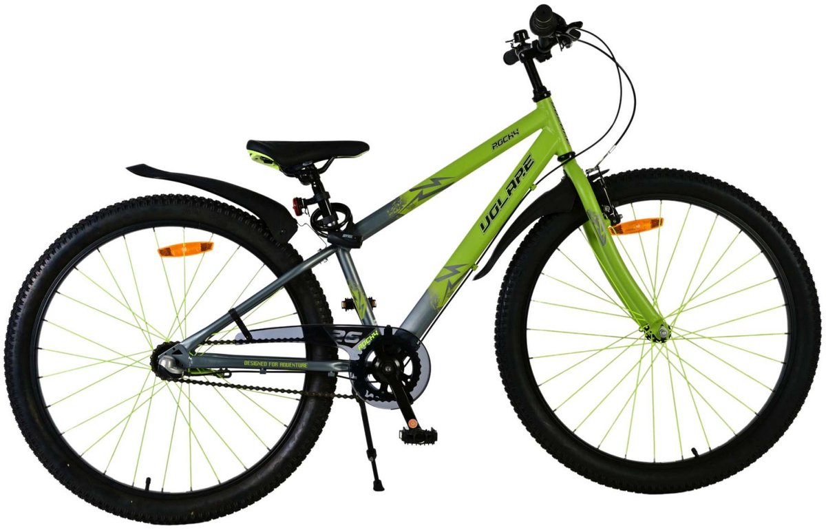 Volare Rocky Kinderfahrrad – 26 Zoll – Jungen – Grün – Nexus 3 Gang