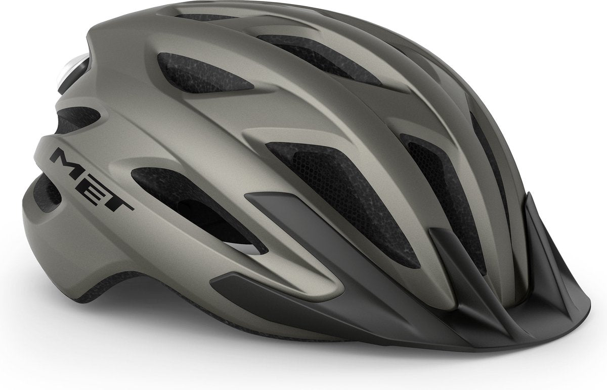 Mit Crossover Mips Fahrradhelm Herren Damen – City-Fahrradhelm Erwachsene – Größe XL – Titan matt