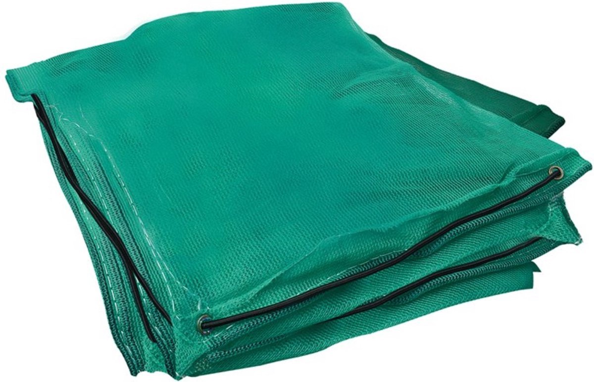 Proplus feinmaschiges Anhängernetz – 2,5 x 4,5 m – elastische Kordel – grün