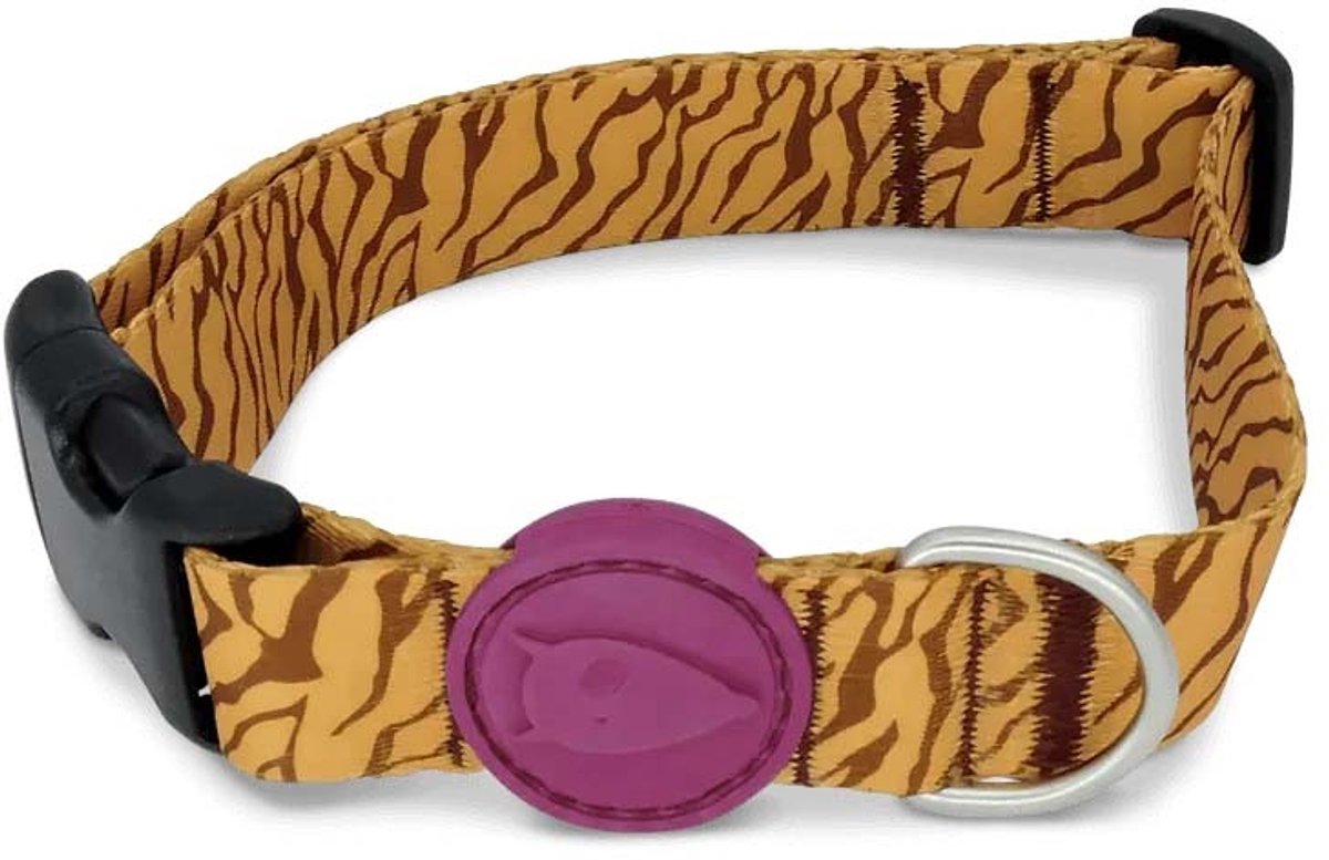 Morso Hundehalsband recycelte Dschungeltrommel orange