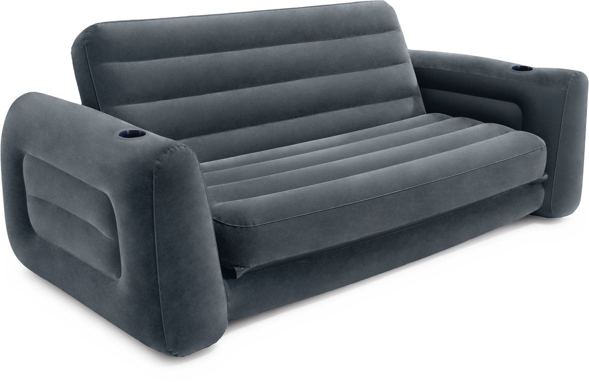 Intex ausziehbares Sofa, zusammenklappbares aufblasbares Sofa – 231 x 203 x 66 cm