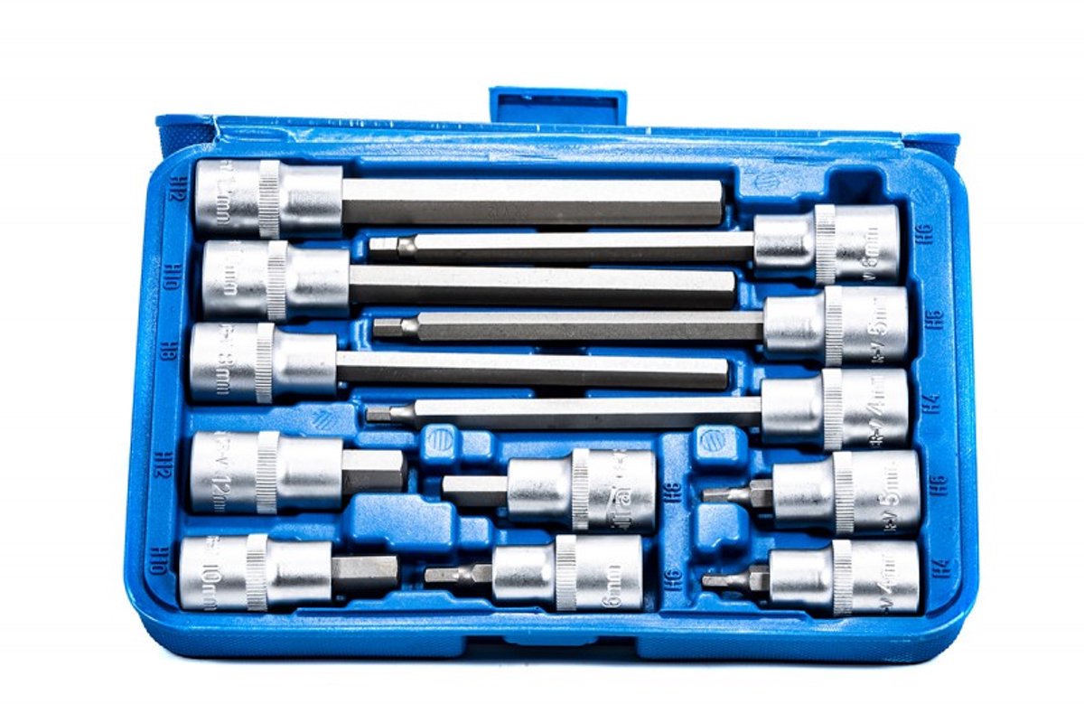 Satra S-SH1212L Serie – Innensechskantschlüsselsatz – 1 2 – 12 Stück – Chrom-Vanadium-Stahl