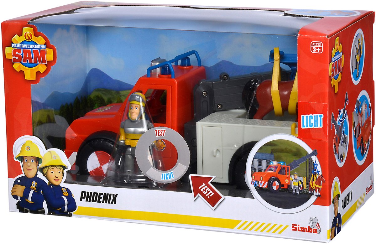 Simba Feuerwehrmann Sam Phoenix Abschleppwagen mit Pferd