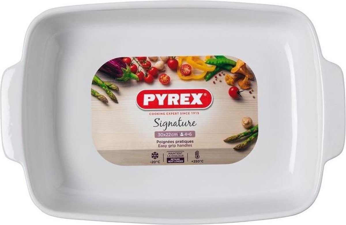 Pyrex-Signatur-Backform 30 x 22 cm