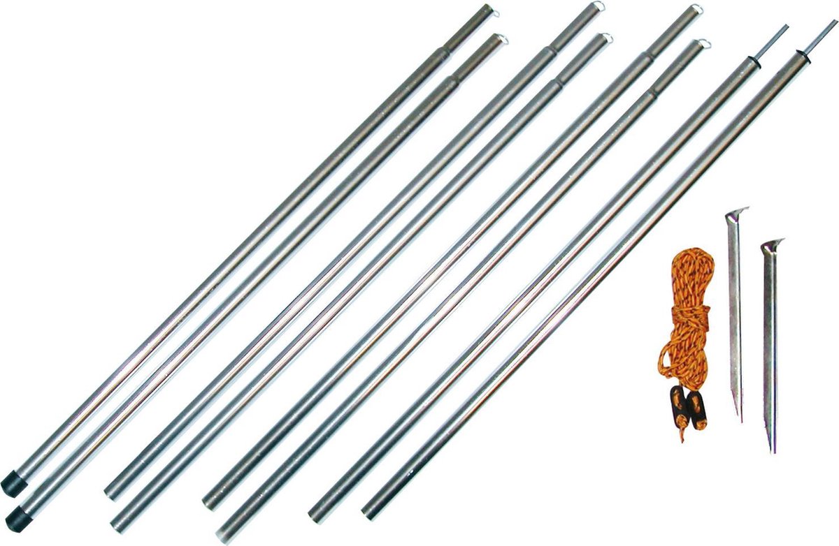 Eurotrail Laifel Sticks 20 mm 150 cm Aluminiumgrau 4-Stück