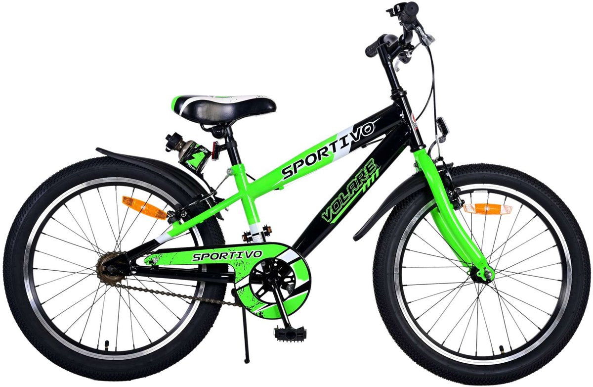 Volare Sportivo Kinderrad - Jungen - 20 Zoll - Grün - Zwei Handbremsen