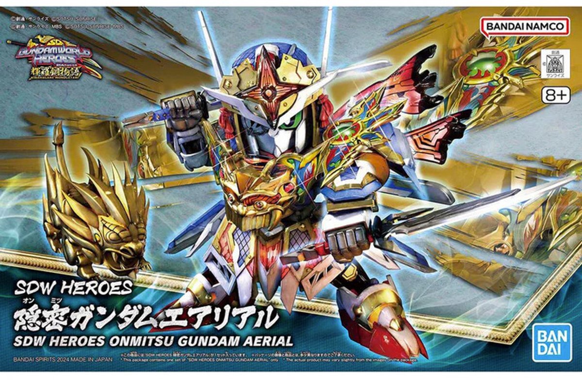 Bandai Namco Bandai SD Gundam World Heroes Plastikmodellbausatz Onmitsu Gundam Luftmodellbausätze