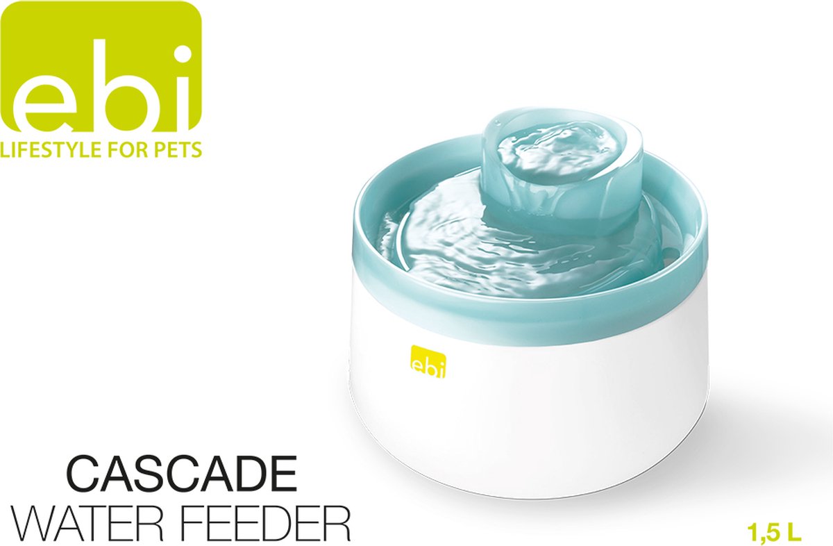 Ebi Cascade Trinkbrunnen verblasste blau