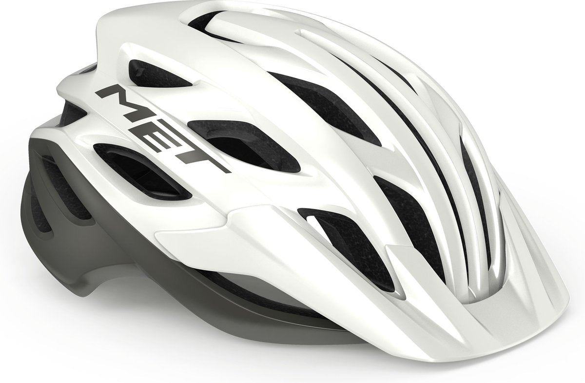 Mit Veelo Mips Fahrradhelm Herren Damen – Fahrradhelm Mountainbike Erwachsene – Elektrofahrrad – Citybike – Größe M (56-58 cm) – Weiß Grau Matt (Weiß)