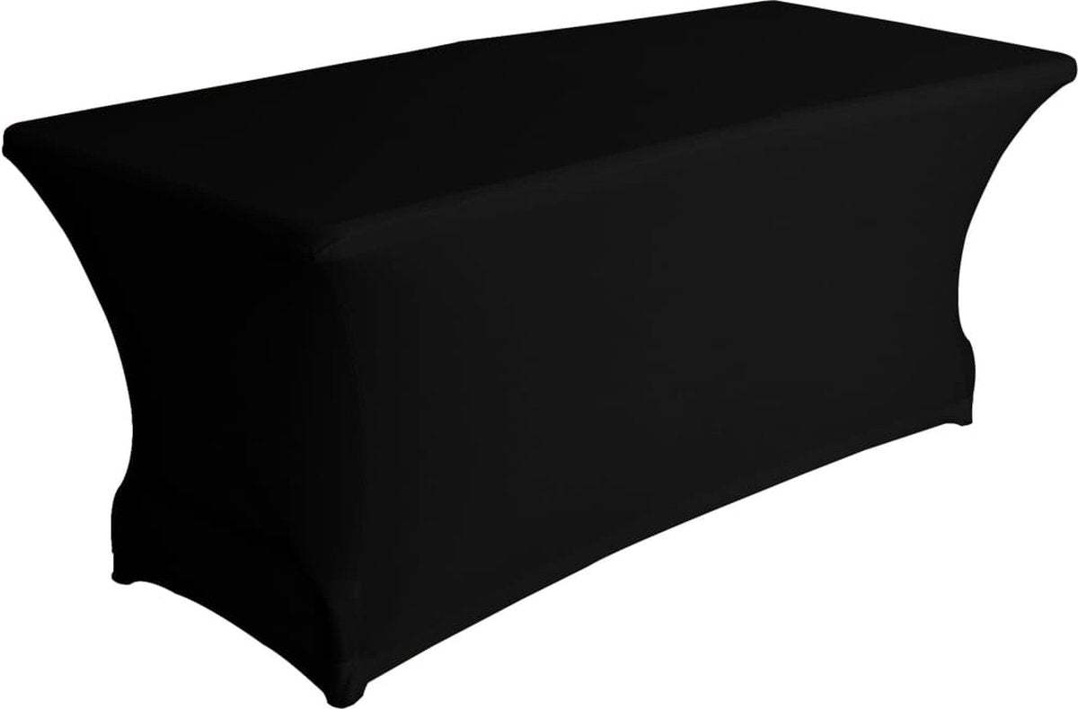 Perel-Abdeckung für Tisch, schwarz, rechteckig, 180 cm x 75 cm x 74 cm