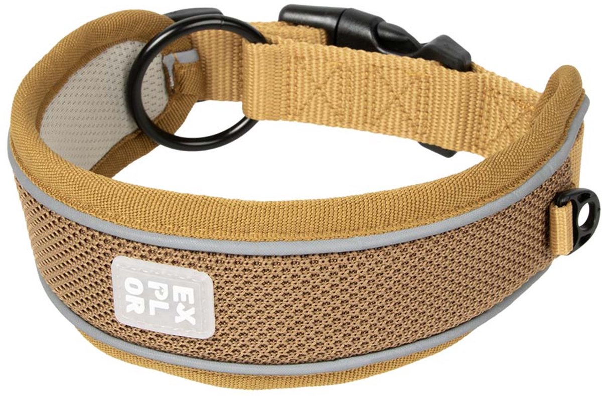 Explor duvoplus Ultimate Fit Halsbandkontrolle klassisch für Hunde XL-52-61 cm Honiggold