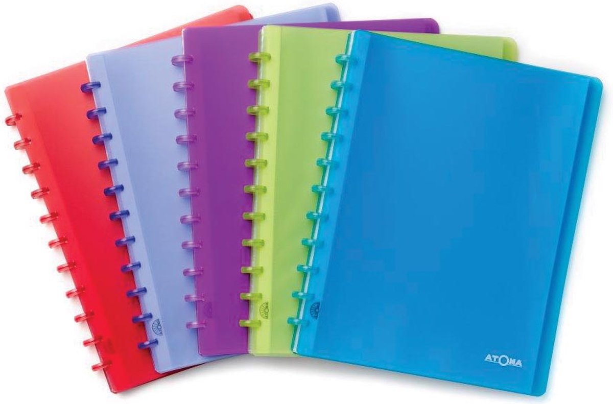 Atoma Pres-Ordner – PP – 11 Ringe – 40 Stück – verschiedene Farben