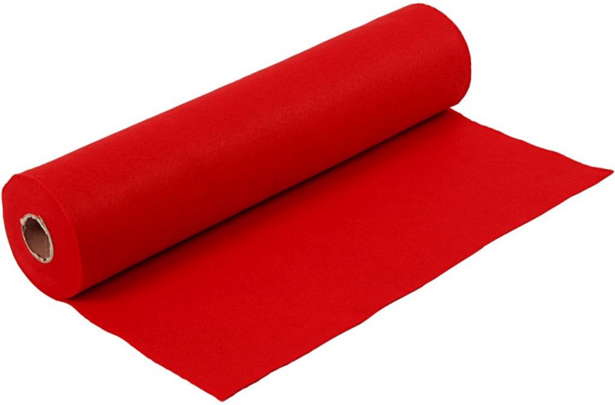 Creativ Company CC Hobby Filz auf Rolle 5m rot