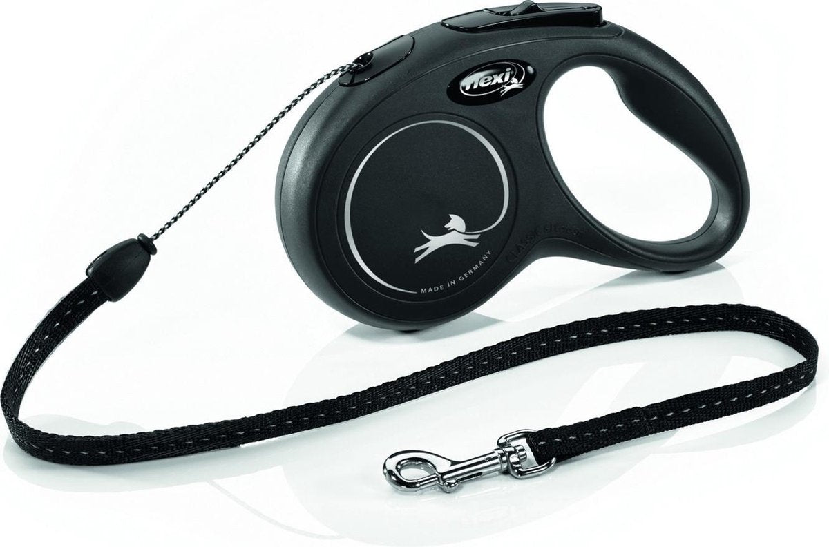Flexi Products Retractable Line New Classic Cord Schwarz S 5 Meter bis 12 kg