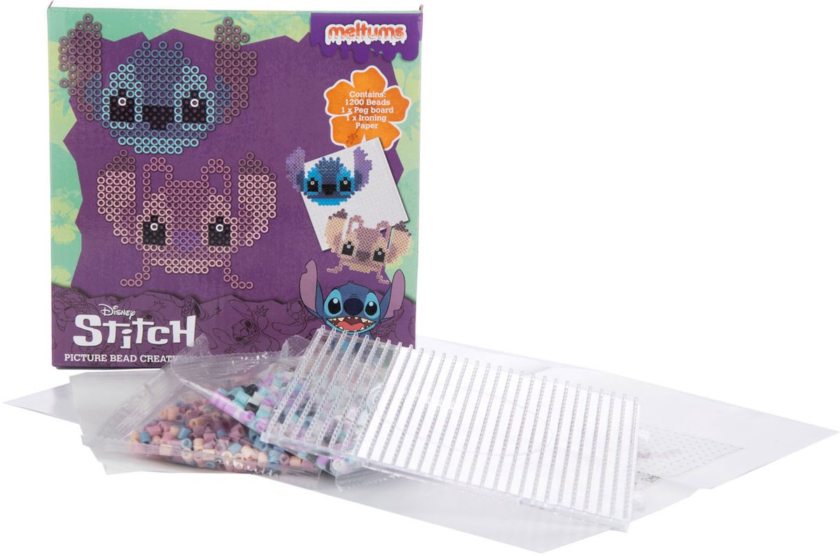 Dinotoys Apeldoorn Stitch Bügelperlen-Set mit 1200 Perlen
