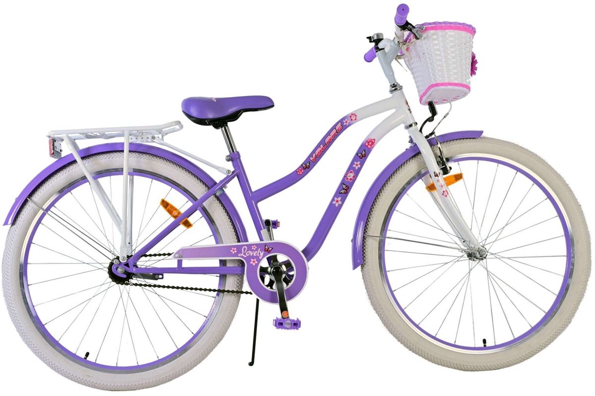 Volare schönes Kinderfahrrad – Mädchen – 26 Zoll – Lila