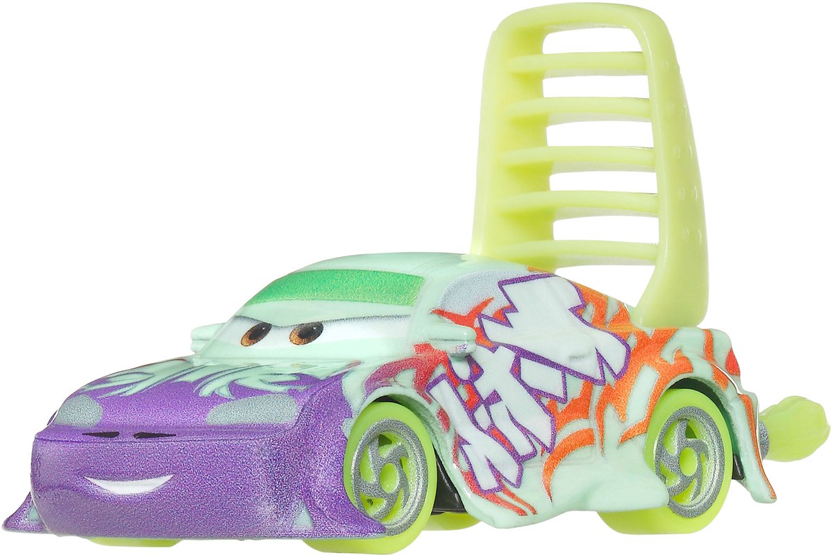 Mattel cars glow racers diecast singles - nr wingo w flame