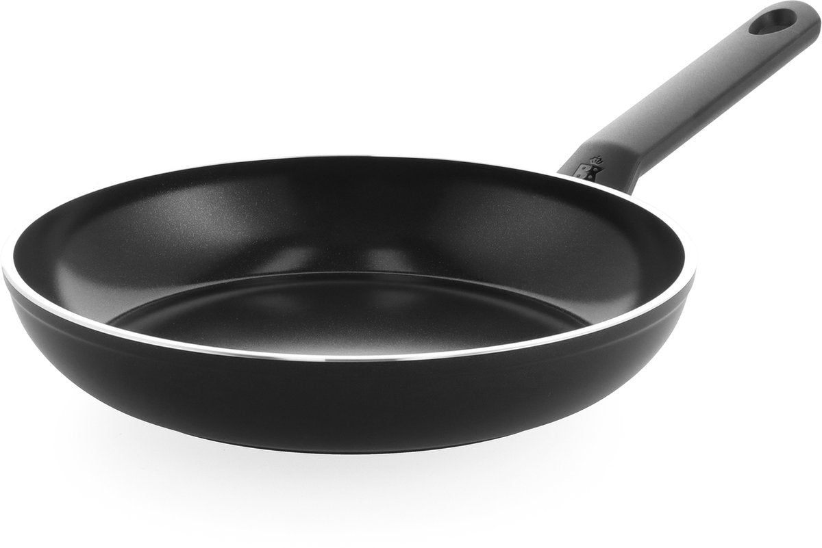 BK Easy Induktionsbratpfanne 26 cm – PFAs-freie Antihaftbeschichtung – Induktionsbratpfanne – Keramikpfanne – ofenfest bis 160 °C – Kaltgriffe – Schwarz