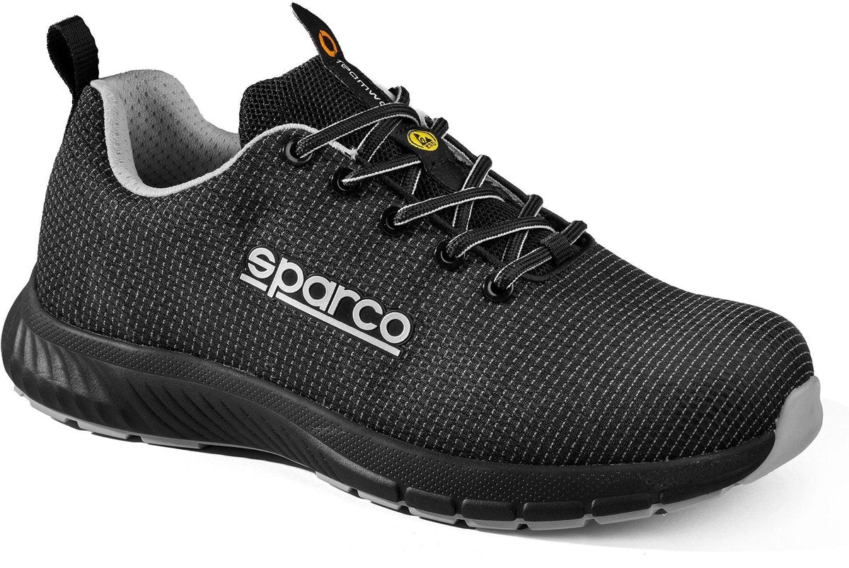 Sparco Arbeitsschuhe S3S – Traktion Asan – Schwarz Silber – Schwarz – 41