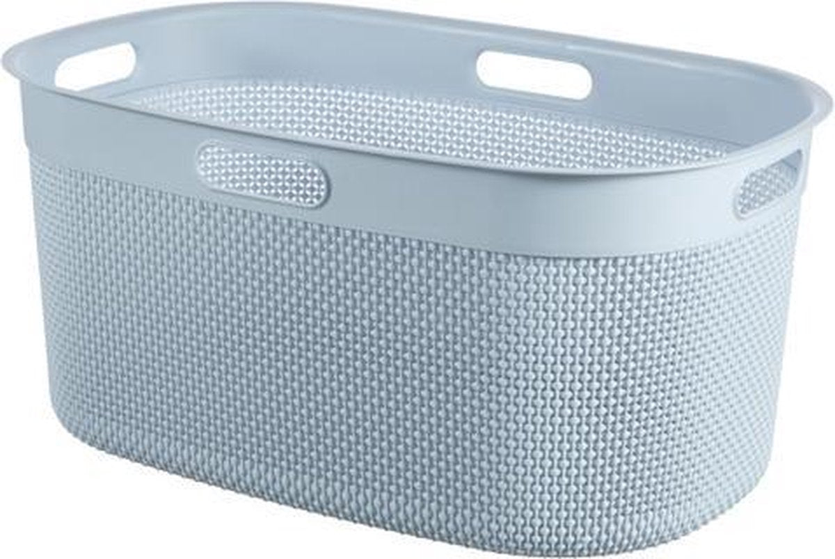 Curver Filo-Wäschekorb – 45 Liter – Steinblau