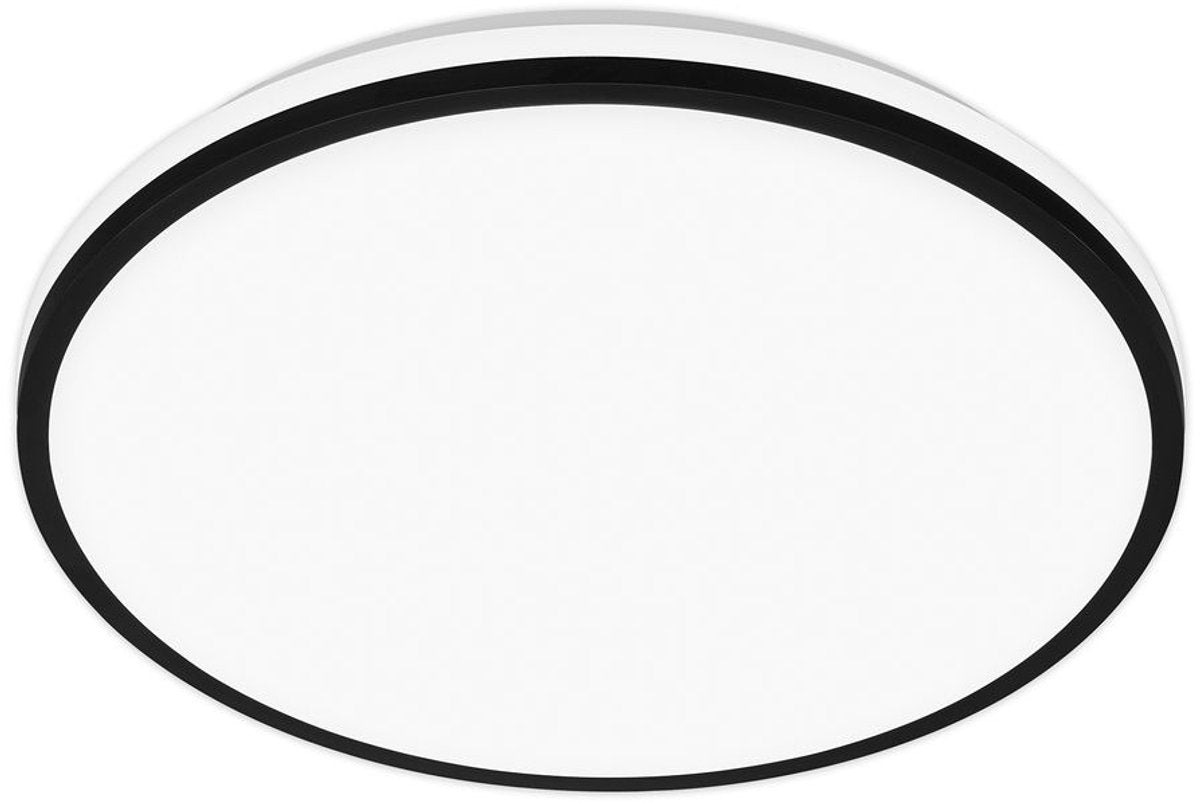 Briloner Pulap A – LED-Deckenleuchte – Deckenleuchte mit EEK A-Lichtquelle* – indirektes Licht – neutralweißes Licht – ø 33 cm – schwarz