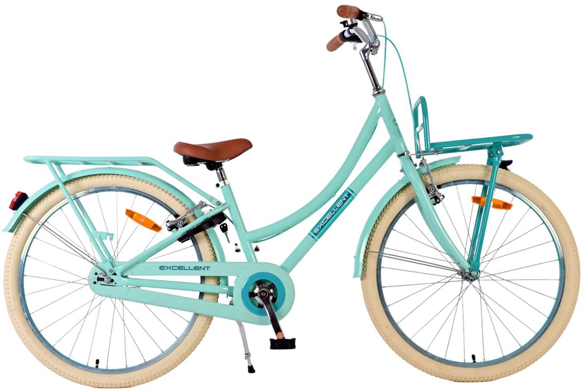 Volare Volare Kinderfahrrad Mädchen 24 Zoll Grün Zwei Handbremsen