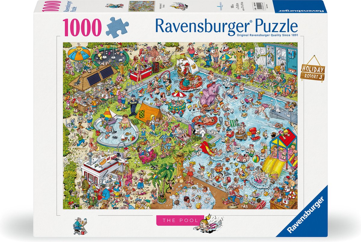 Ravensburger Puzzle Ferienresort 3: Der Pool, 1000 Teile.