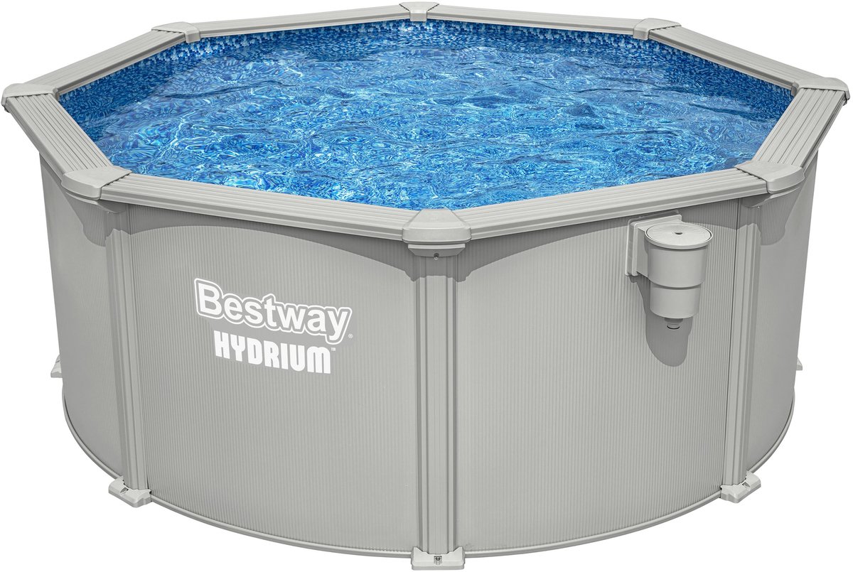 Bestway hydrium bestway® hydrium™ 3,05 m x 1,22 m ronde bovengrondse zwembad set met stalen wanden
