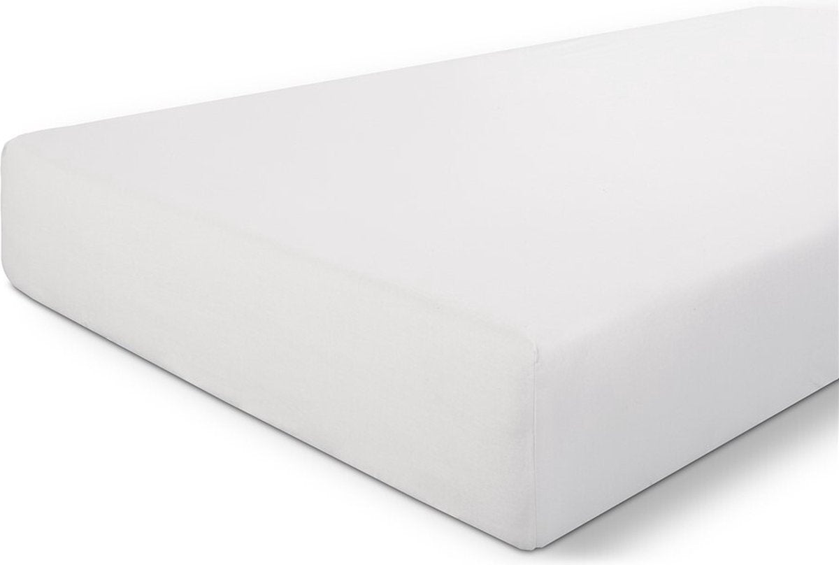 Walra hoeslaken crispy cotton - 90x220 - 100% katoen - wit