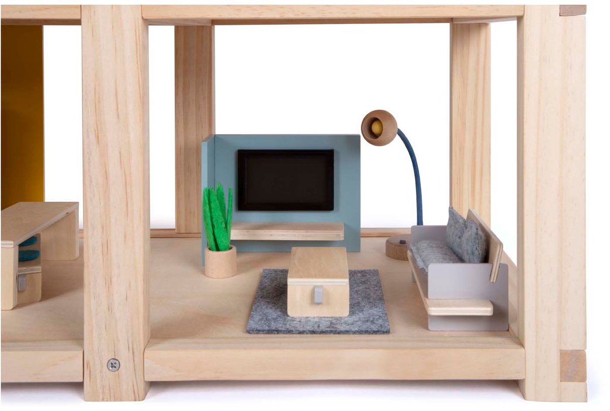 Small Foot - Puppenhaus aus Holz mit Möbeln
