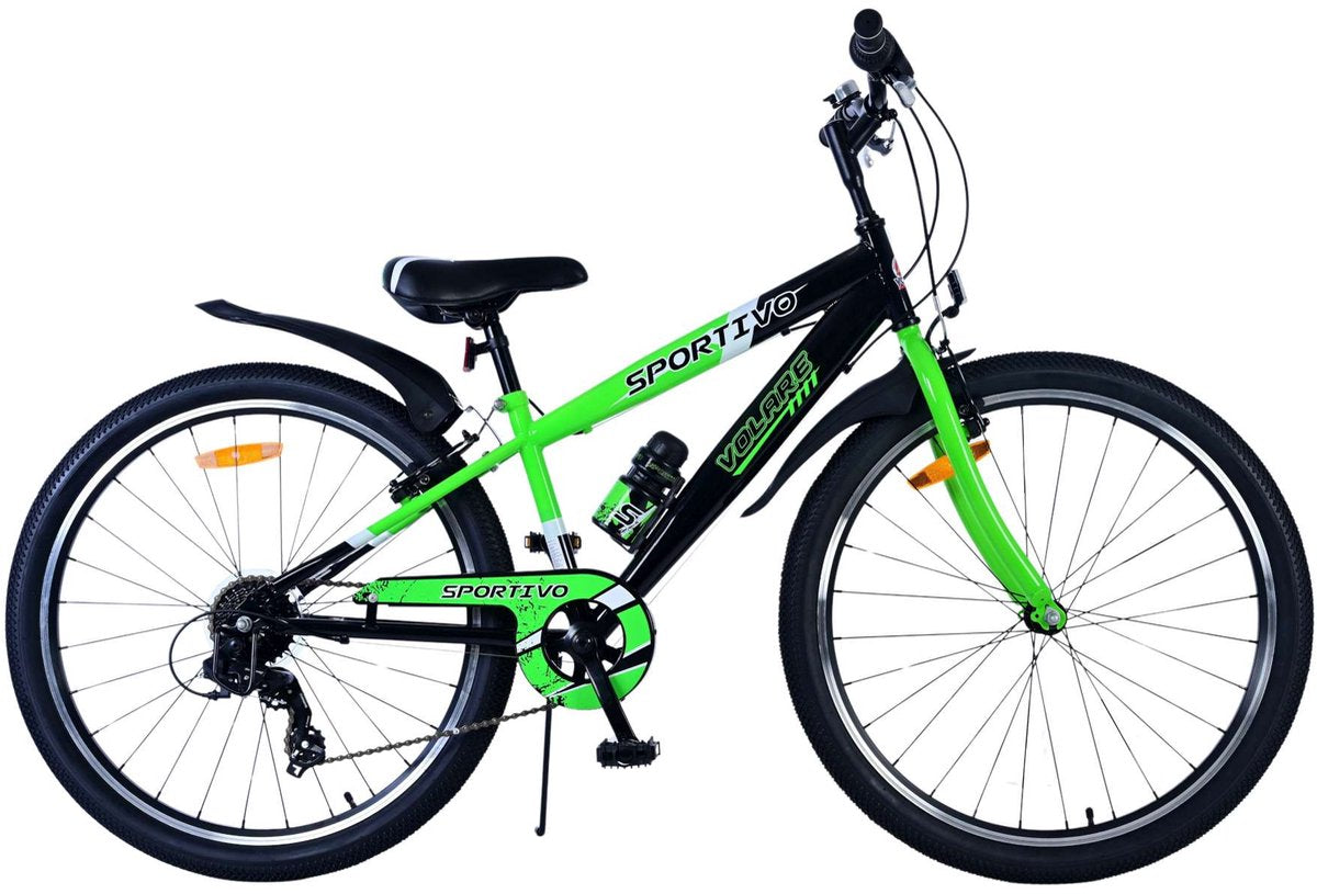 Volare Sportivo Kinderfahrrad – Jungen – 26 Zoll – Grün – 7 Gänge
