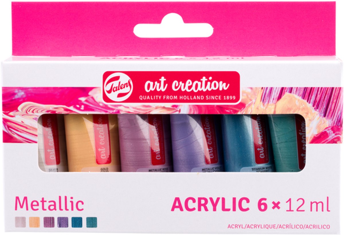 Talens Art Creation Acrylfarben-Set Metallic | 6 x 12 ml
