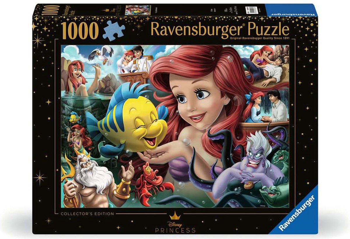 Ravensburger Jigsaw Puzzle Disney de Kleine Zeemermin, 1000st.