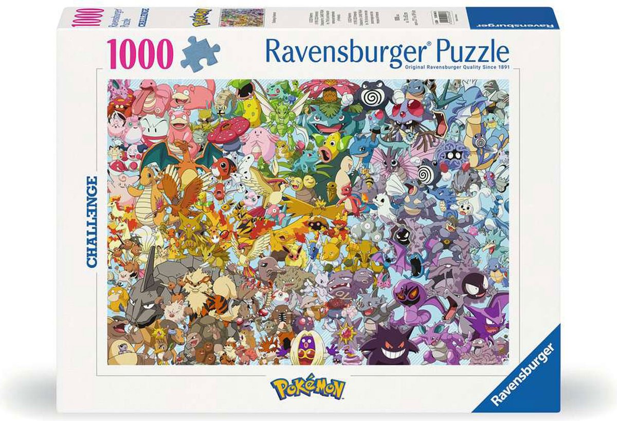 Ravensburger Jigsaw Puzzle Pokémon Charaktere, 1000st.
