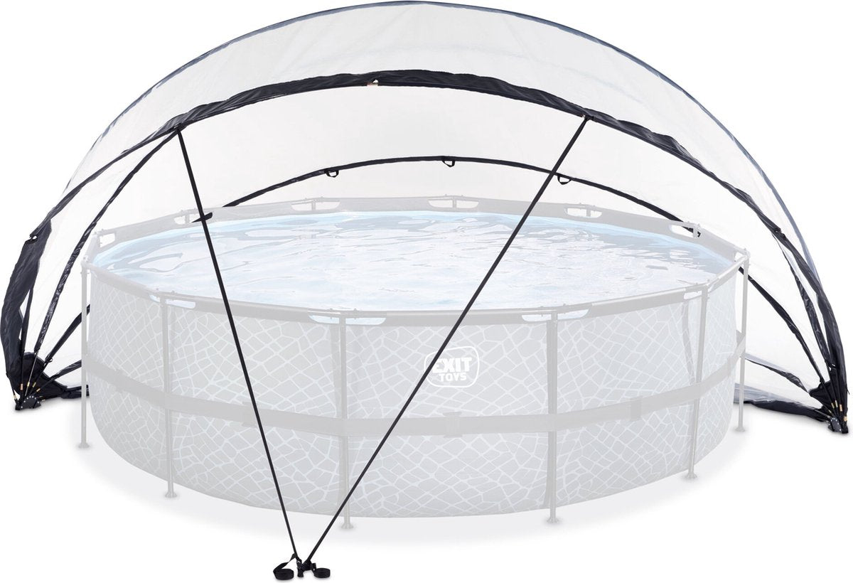 Exit toys exit zwembad overkapping eco ø550cm - zwembad dome - universeel - zwembad accessoire - weerbestendig