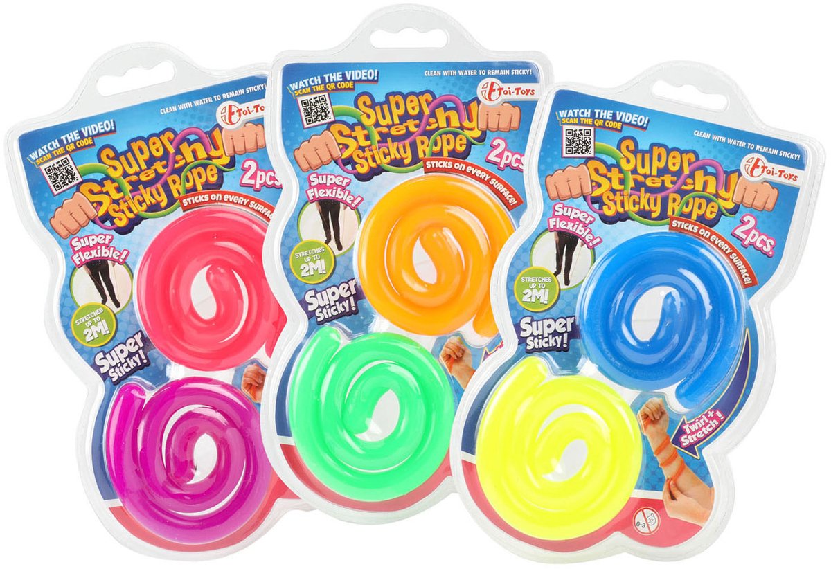 Toi-toys klebrige Stretchseile, 2 Stk.