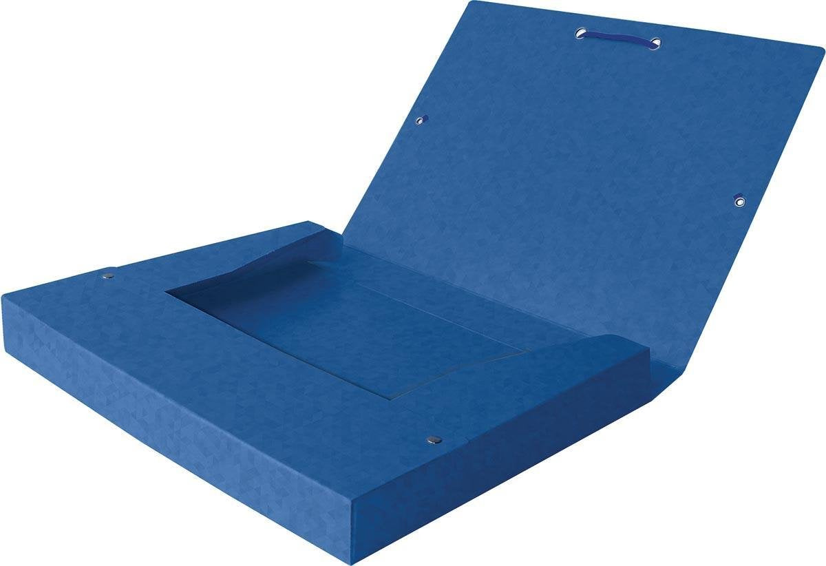 Oxford elastobox top file+ a4 25mm blau