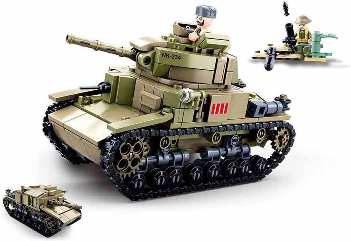 Sluban WWII - Italienischer Panzer 2in1 - 463 Stk.