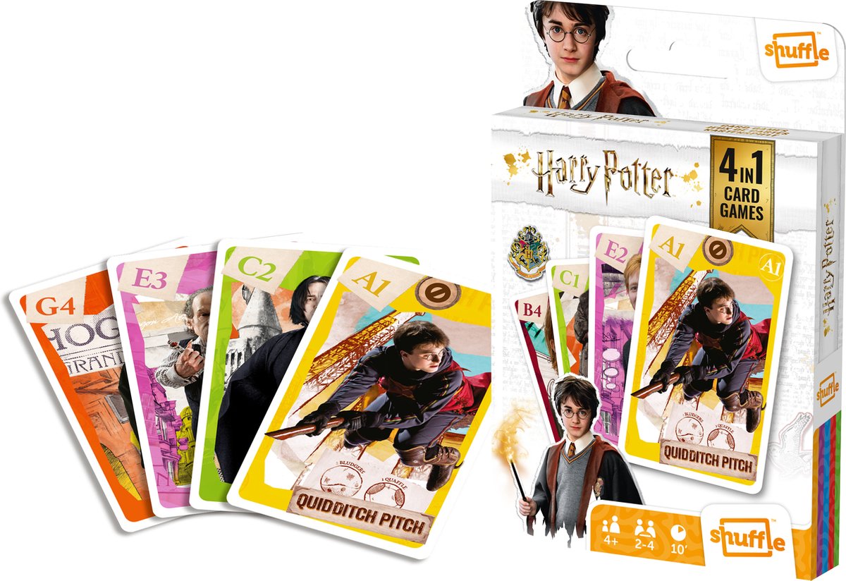 Spiel Shuffle Harry Potter 4 in 1 | 2 Stk